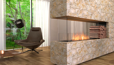 EcoSmart Fire Flex Fireplace 68C-Form for individual installation