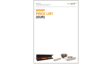 EcoSmart Fire: Bioethanol fireplaces object price list for projects and outdoor