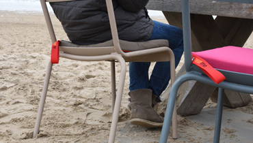 Kabellose Akku-Heizkissen fuer kalte Tage am Strand von heatme