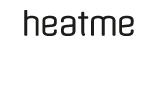 Logo heatme: Akku-Heizkissen fuer draussen in der kalten Jahreszeit, fuer Gastronomie, Cafe, Hotel, Restaurant und Privat