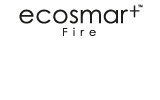 Logo EcoSmart Fire: Bioethanol-Feuerstellen ohne Rauch, Russ, Asche, fuer Zuhause und im Hotel