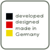 planned, designed, developed and manufactured in Germany