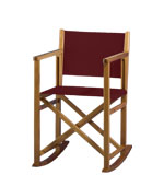 regiestuhl.de: Klappstuehle aus Holz, 22 Farben, Logo-Druck, ab 1 Stck., Modell: Helmut Schaukelstuhl, Brandy-Bordeaux